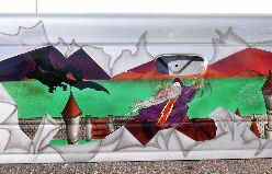 Custom airbrush art